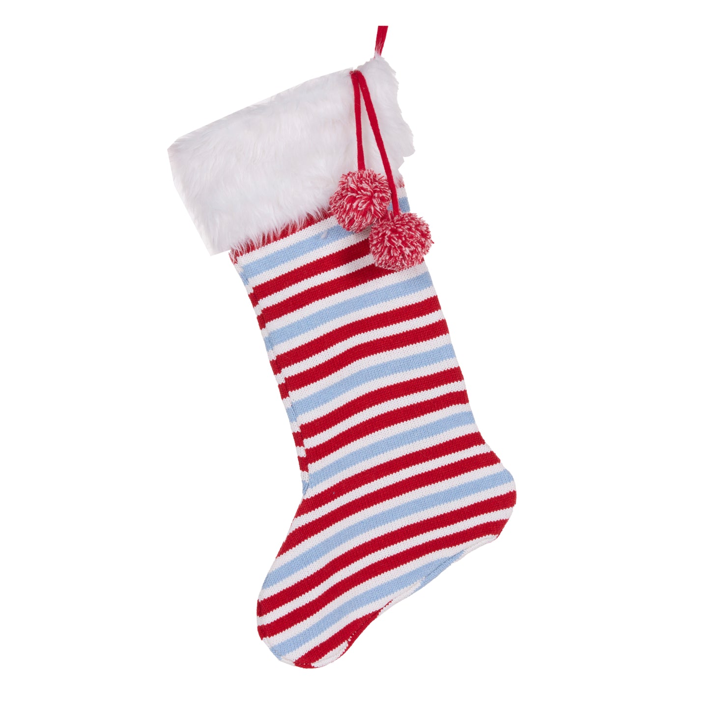 Frosted Peppermint Stripe Stocking