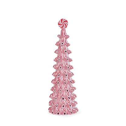 45.5 Cm Frosted Peppermint Strap Tree