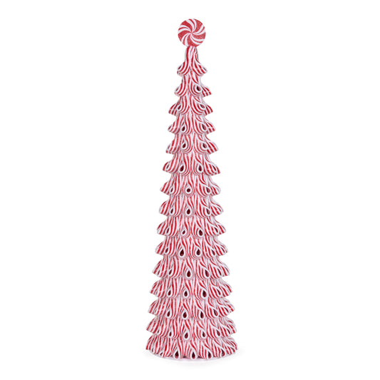 61 Cm Frosted Peppermint Strap Tree