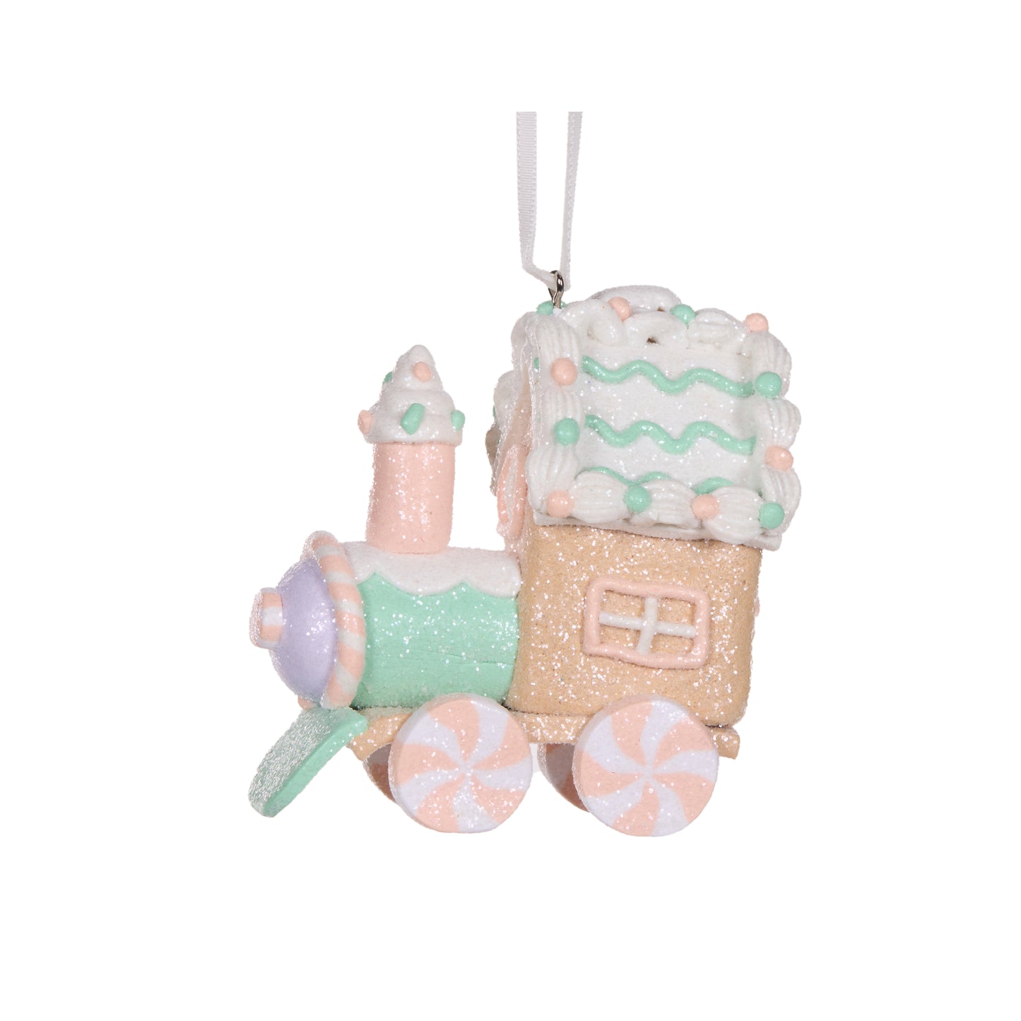 Pastel Gingerbread Train Hanging