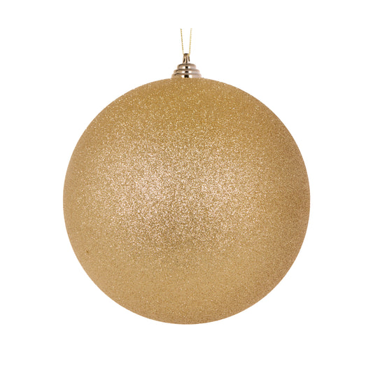 20 Cm Gold Glitter Bauble