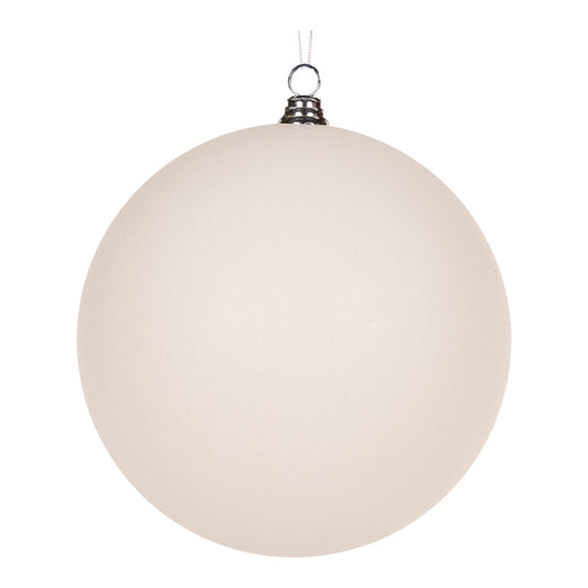 30 Cm White Glitter Bauble