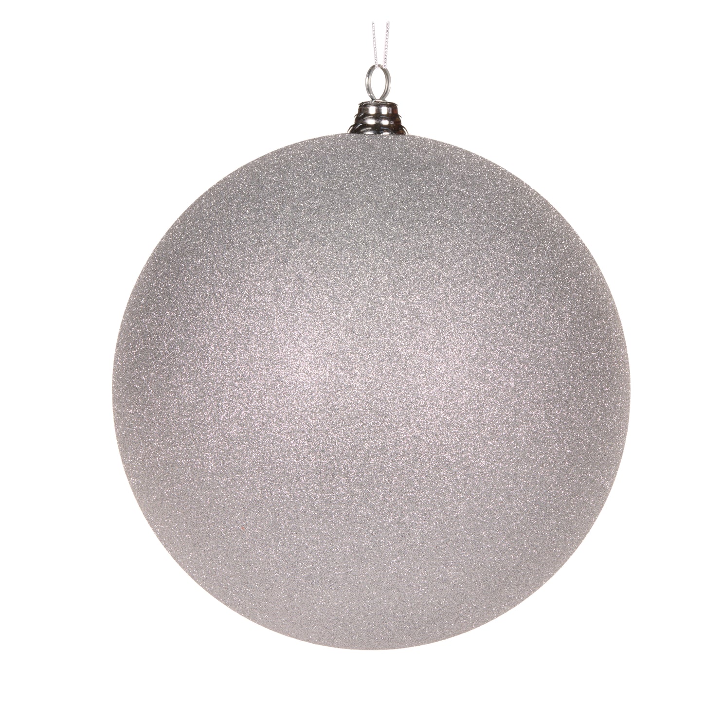 30 Cm Silver Glitter Bauble