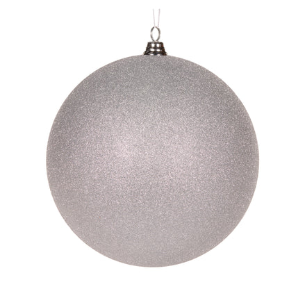 30cm Silver Glitter Bauble