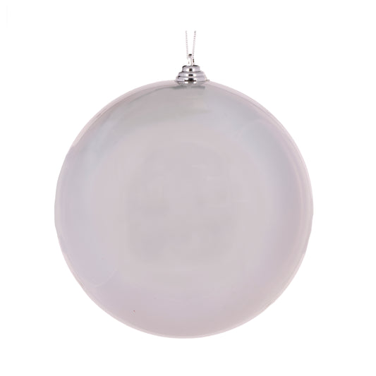 20 Cm Silver Pearl Bauble