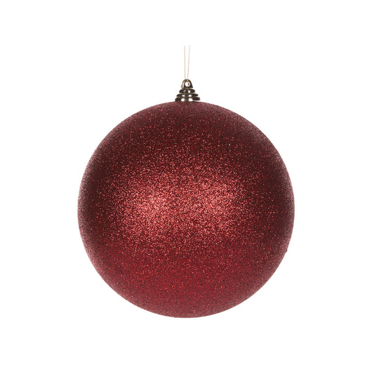20 CM WINE GLITTER BAUBLE