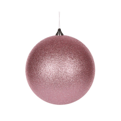 20cm Pink Glitter Bauble