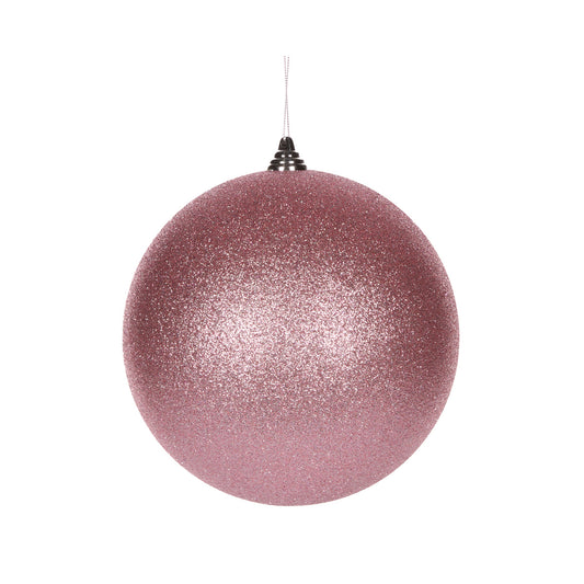 20 CM PINK GLITTER BAUBLE