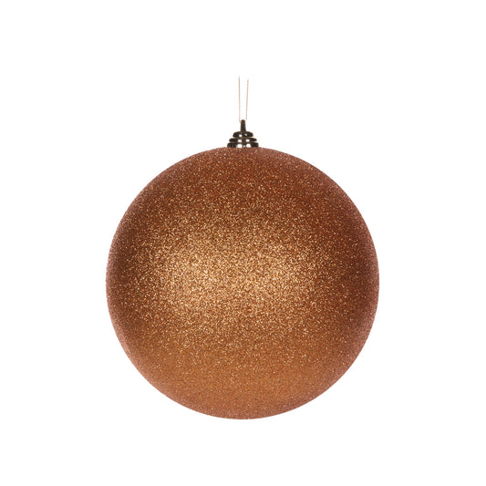 20 CM COPPER GLITTER BAUBLE