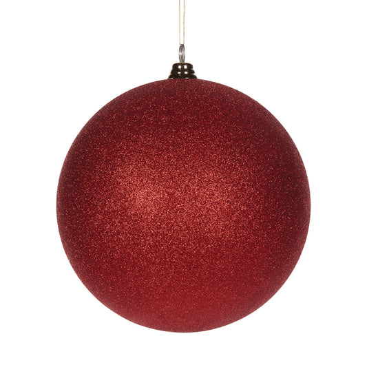 30 CM RED GLITTER BAUBLE