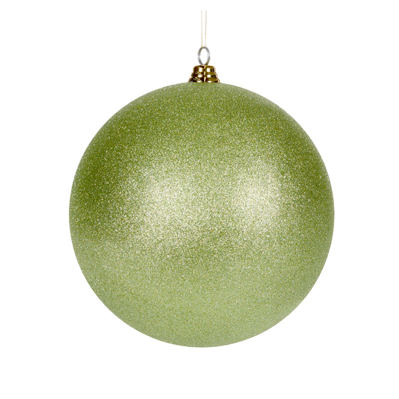 20 CM MINT GLITTER BAUBLE