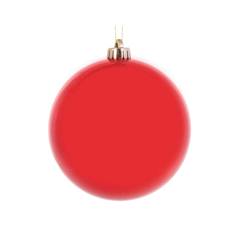 15 CM HIGH SHINE RED BAUBLE