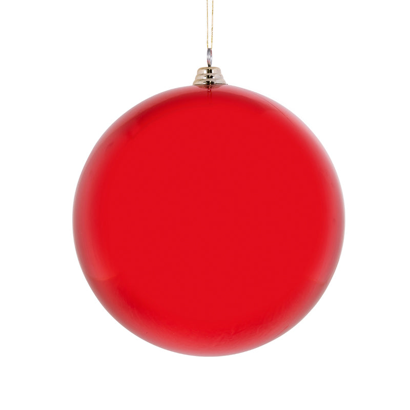 20 CM HIGH SHINE RED BAUBLE