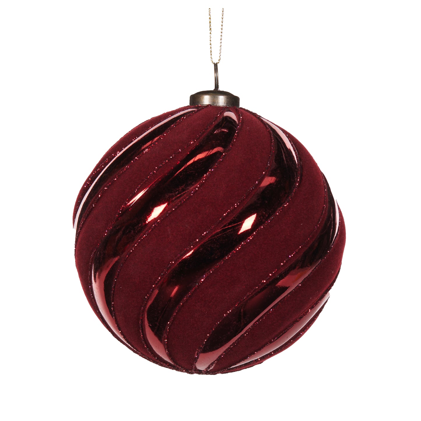 Red Velvet Swirl Bauble