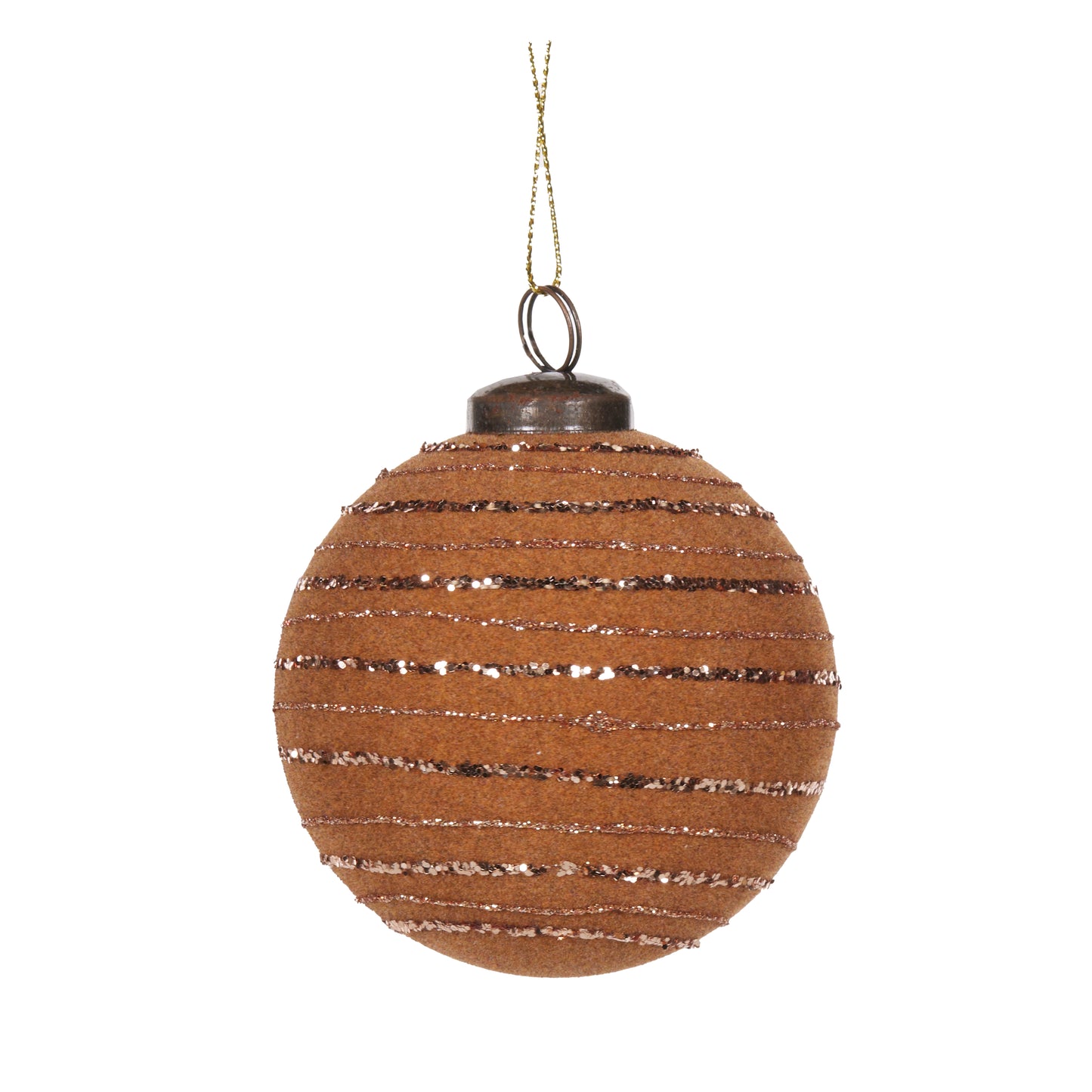 Tan Lined Bauble