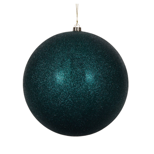 30 Cm Luxe Teal Glittered Bauble