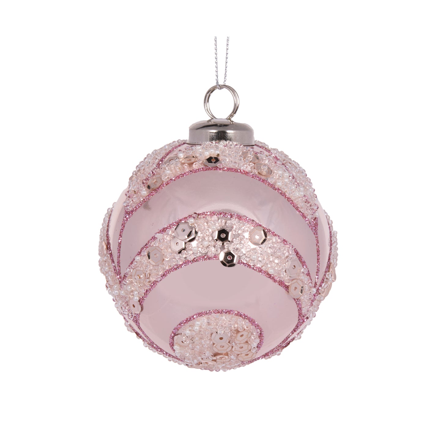 Pearl Pink Draped Bauble