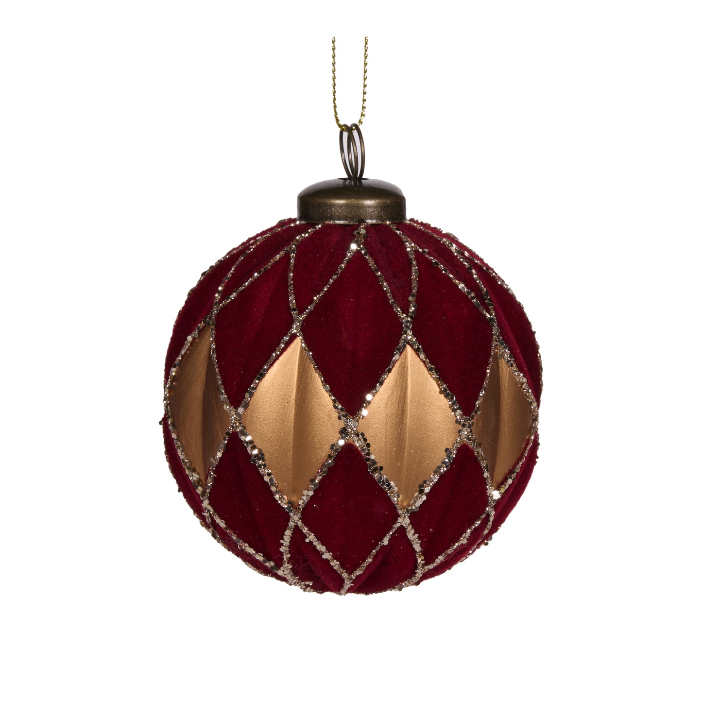 Red Velvet Diamond Bauble