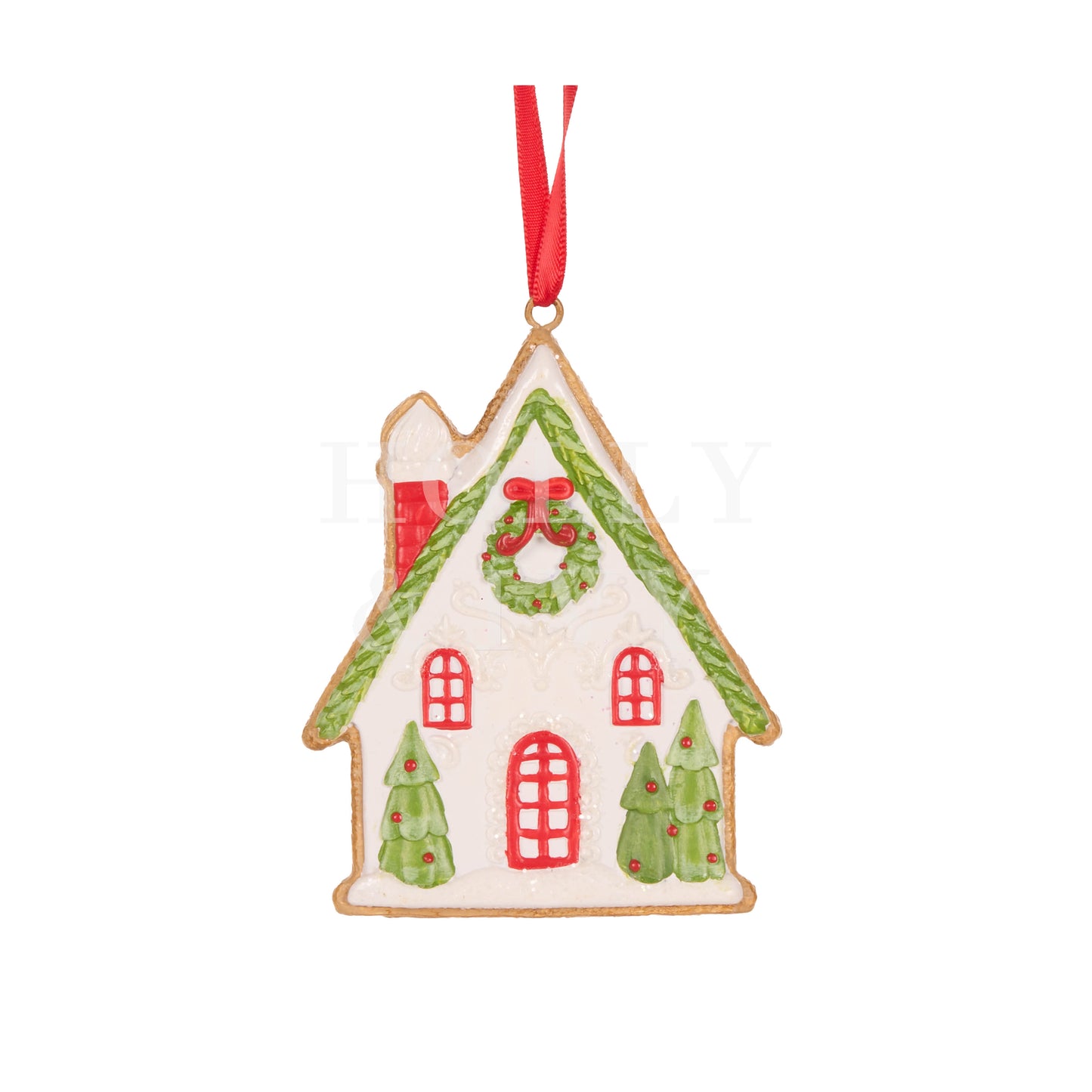 Poinsettia Garden House Ornament