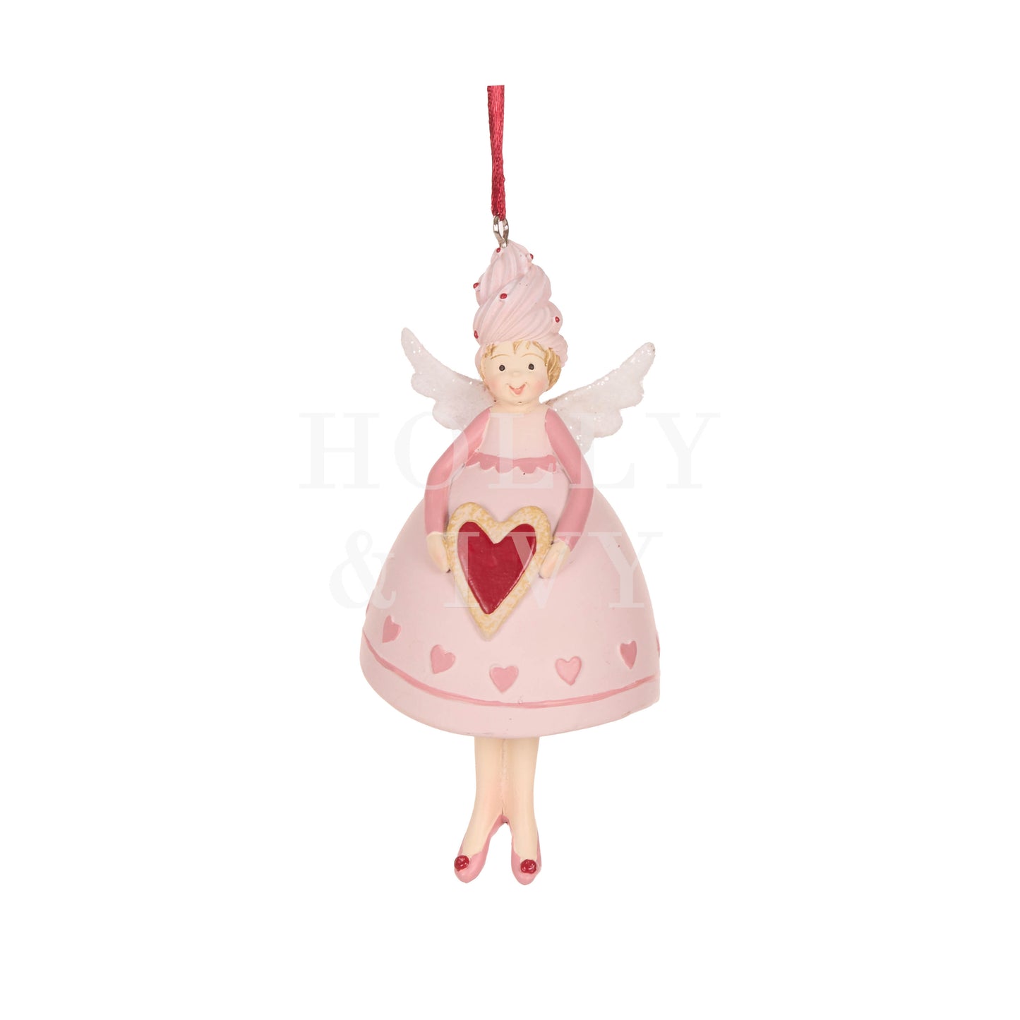 Sugar Plum Fairy With Heart Ornament