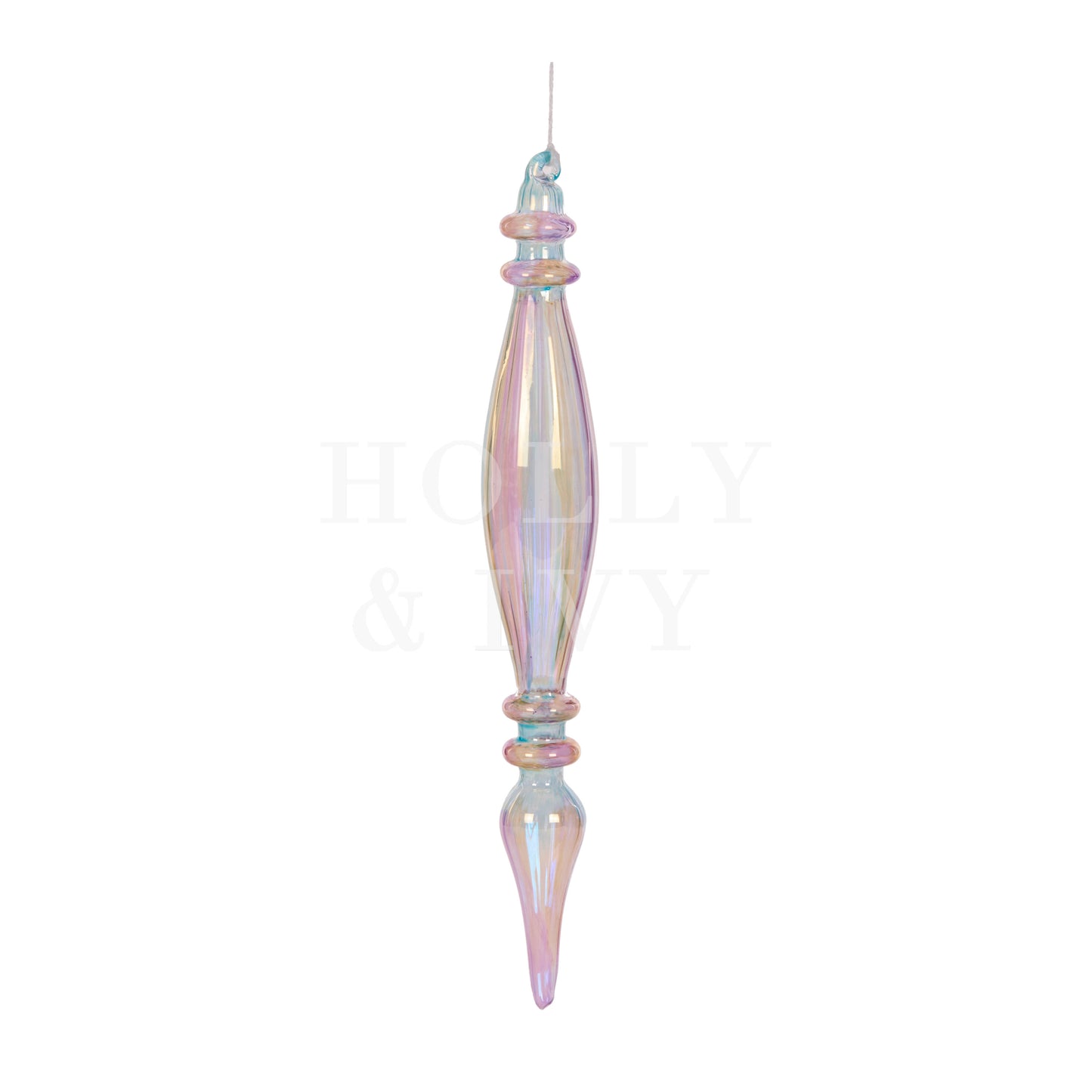 Transparent Rainbow Finial