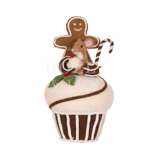 Sweet Mice Gingerbread Cupcake