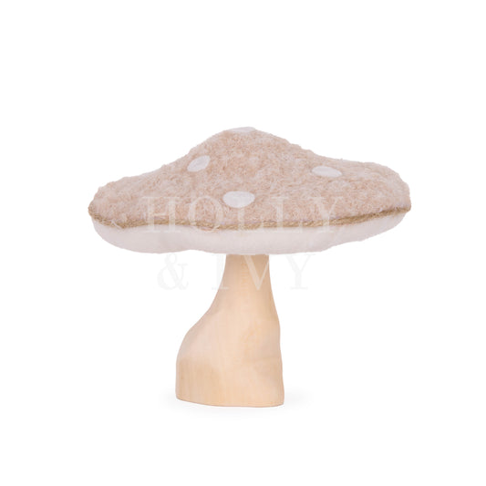 16 Cm Natural Toadstool With Spots