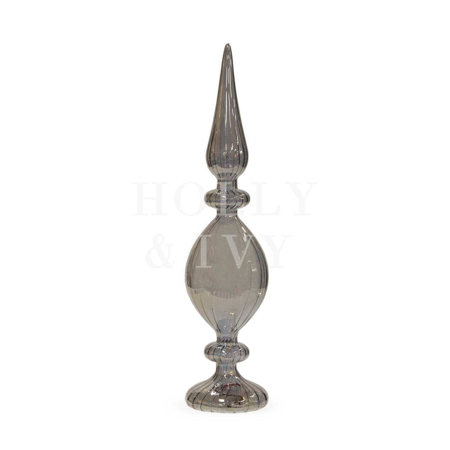 40Cm Grey Led Finial