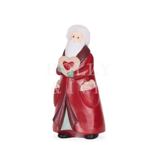 Sugar Plum Santa With Cookie