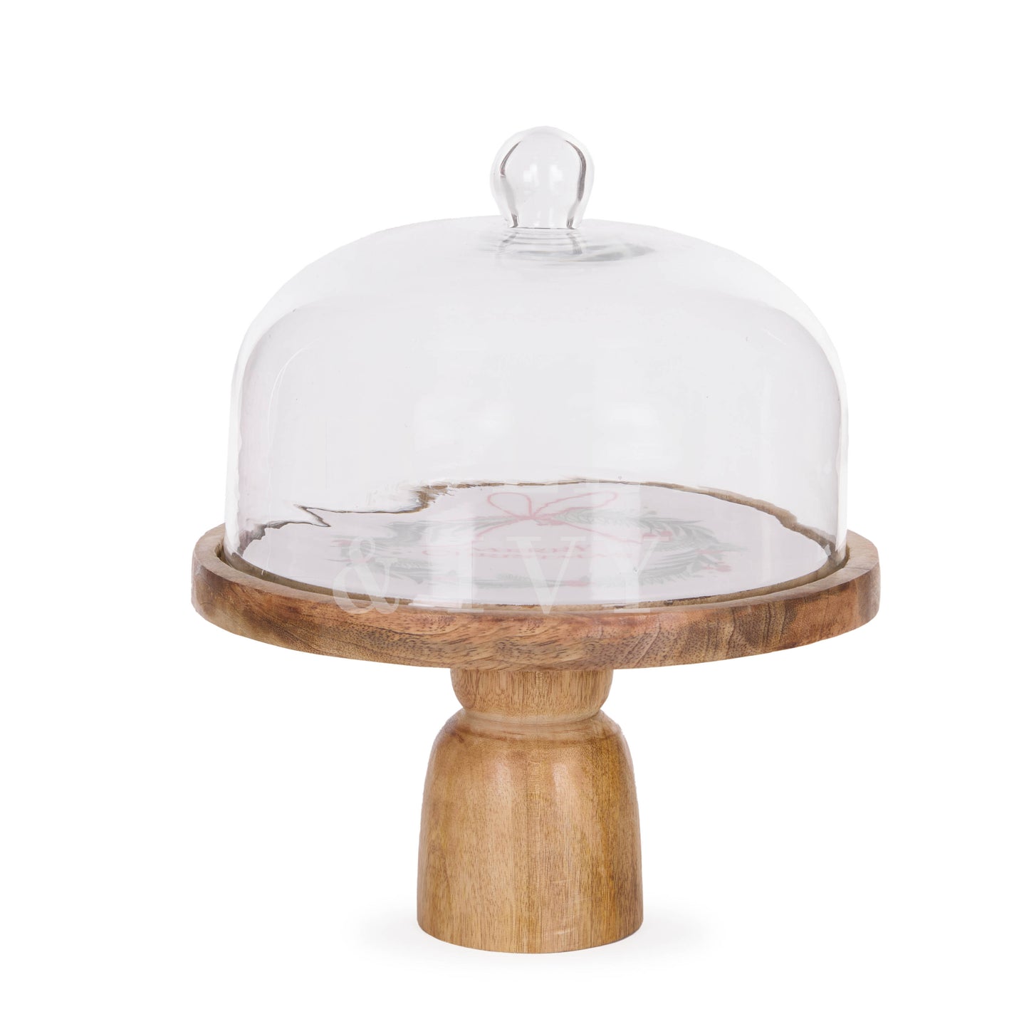 Summer Christmas Cloche And Cake Stand