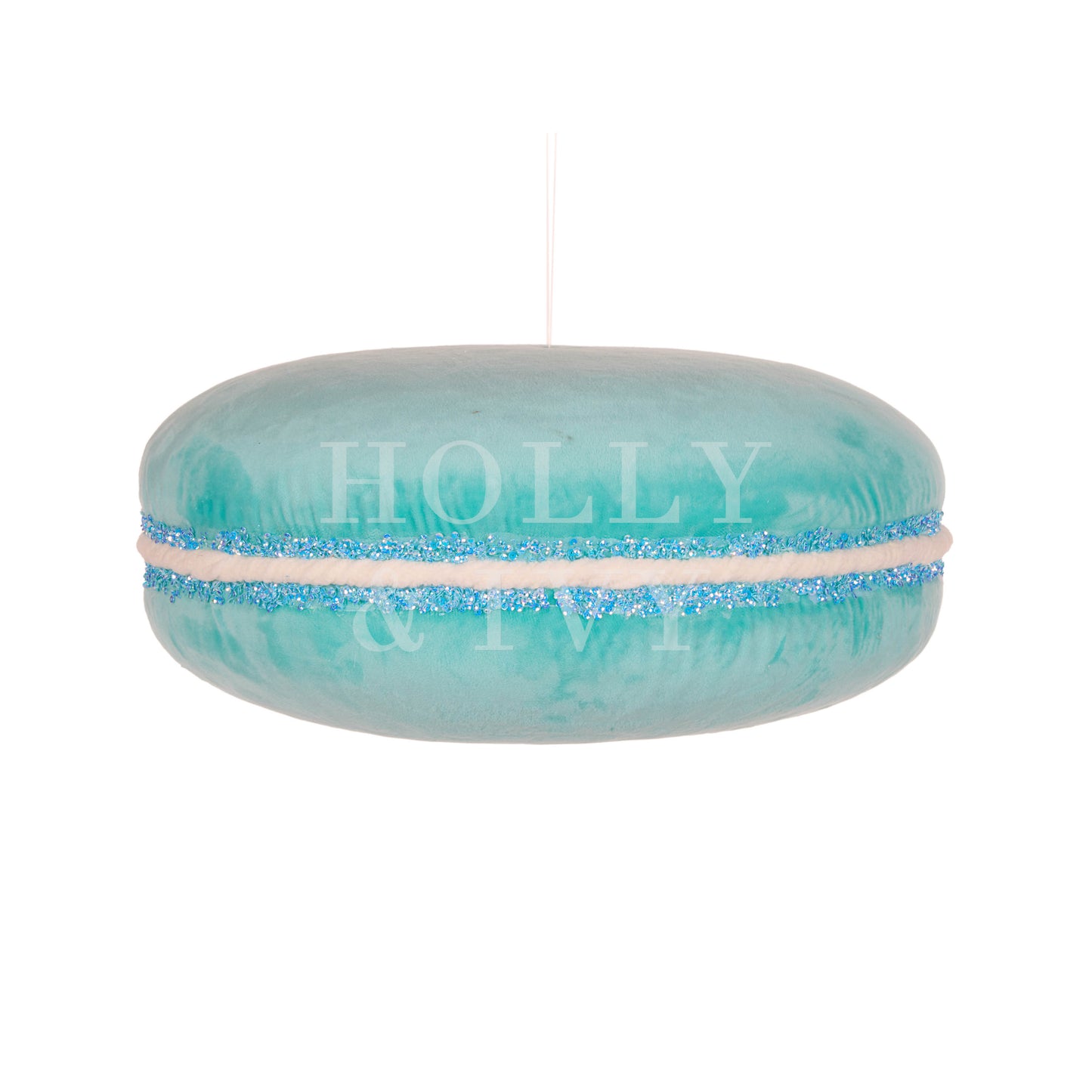 Xl Blue Macaron Ornament