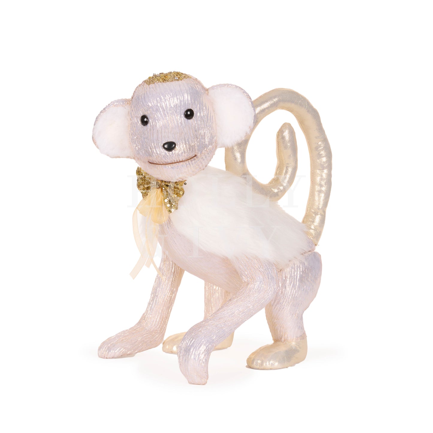 Luxe Fabric Standing Monkey