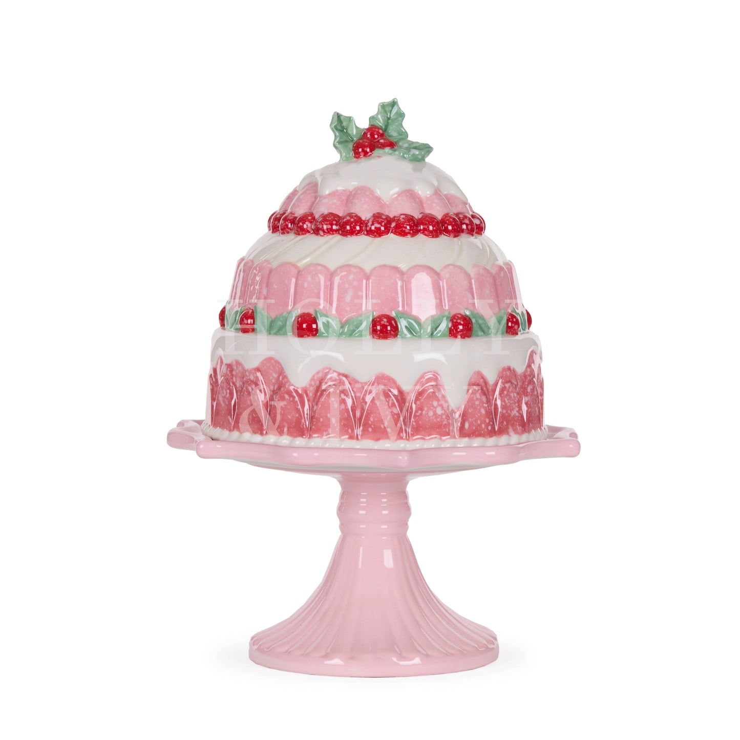 Sugar Plum Pudding Cake Stand