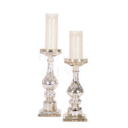 Small Mercury Pillar Candle Holder