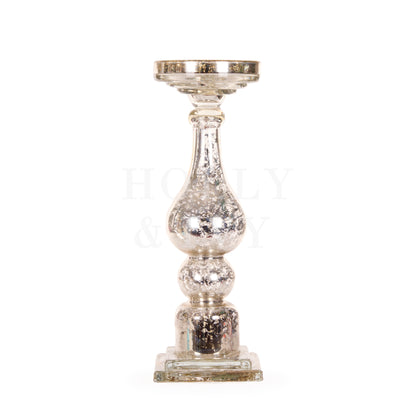 Large Mercury Pillar Candle Holder
