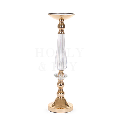 54 Cm Luxe Gold Pillar Candle Holder