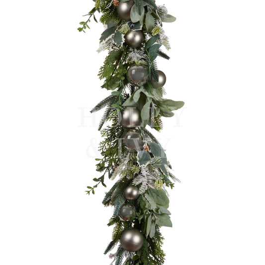 Luxe Foliage Bauble Garland