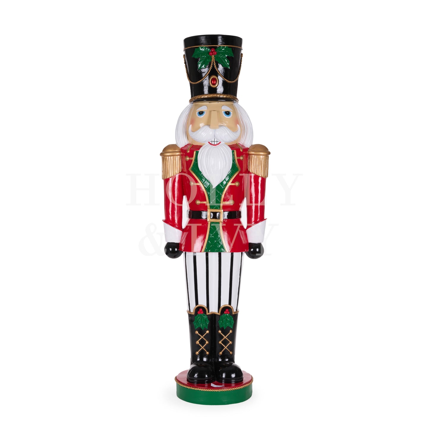 120 Cm Poinsettia Garden Nutcracker