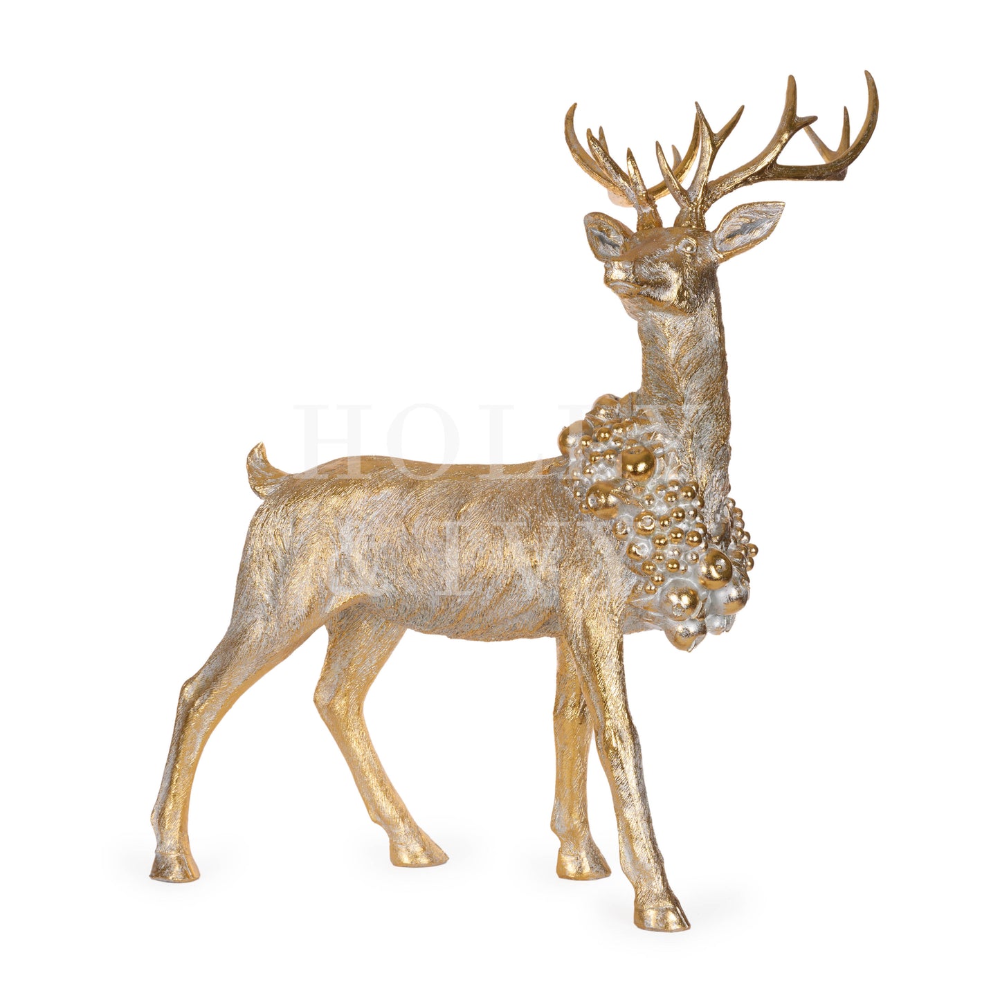 102 Cm Luxe Standing Gold Reindeer