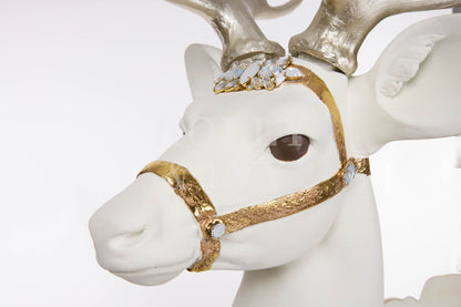 Elaborate Champagne Deer Pot