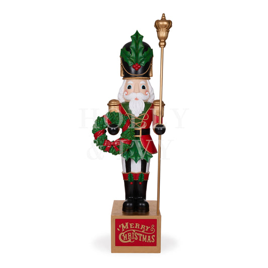 180 Cm Merry Christmas Nutcracker With Staff