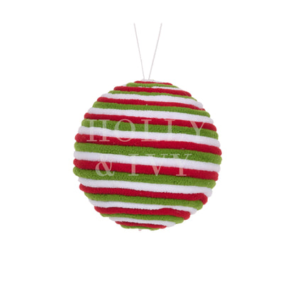 Festive Ribbed Bauble