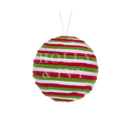 Festive Ribbed Bauble