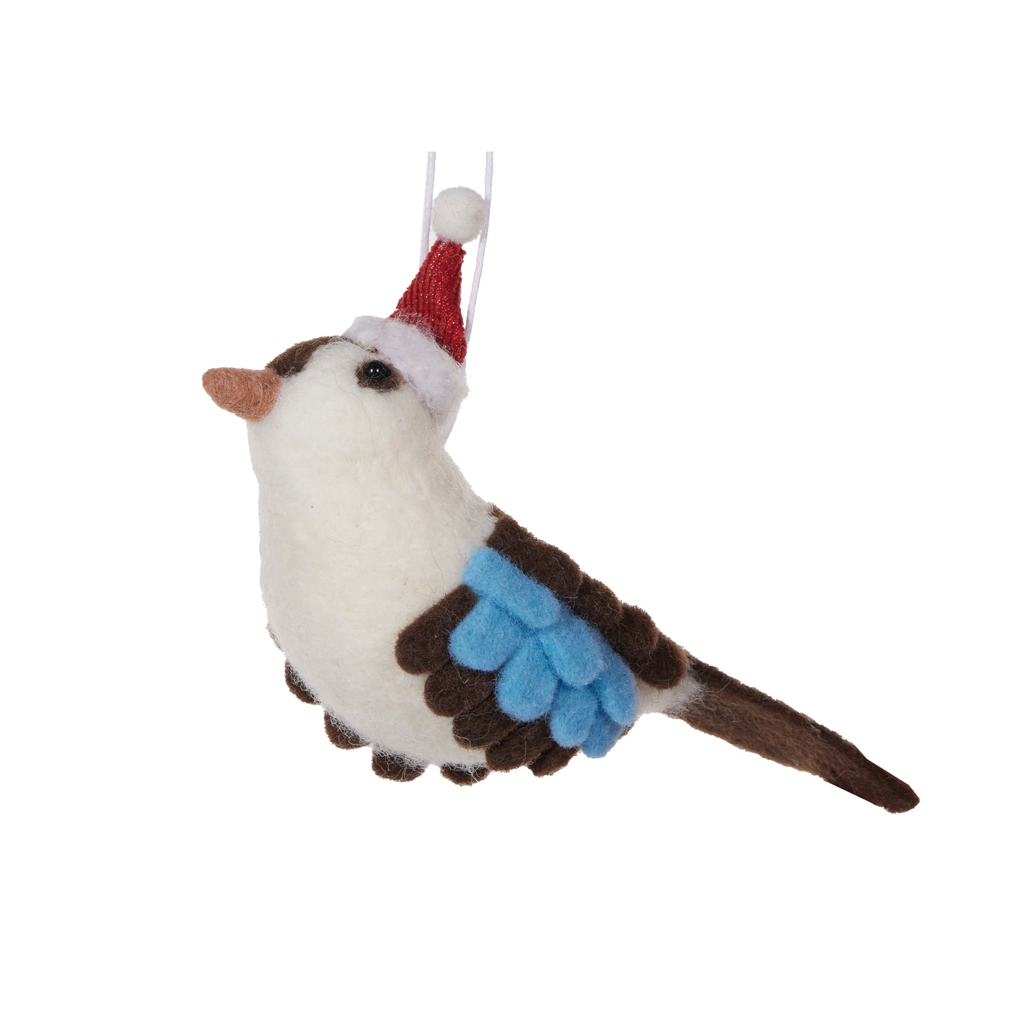 Wool Kookaburra With Santa Hat