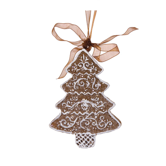 Piped Gingerbread Tree Hanging