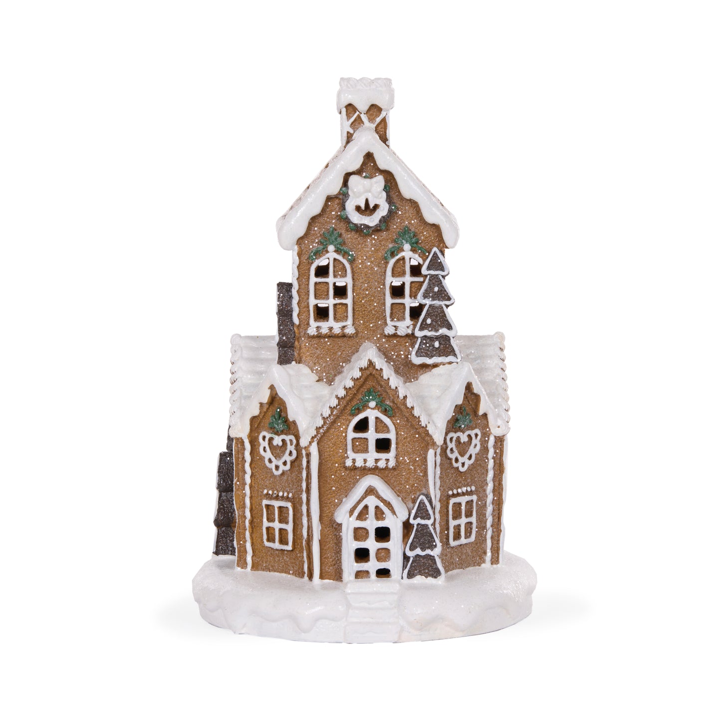 32Cm Piped Round Gingerbread House