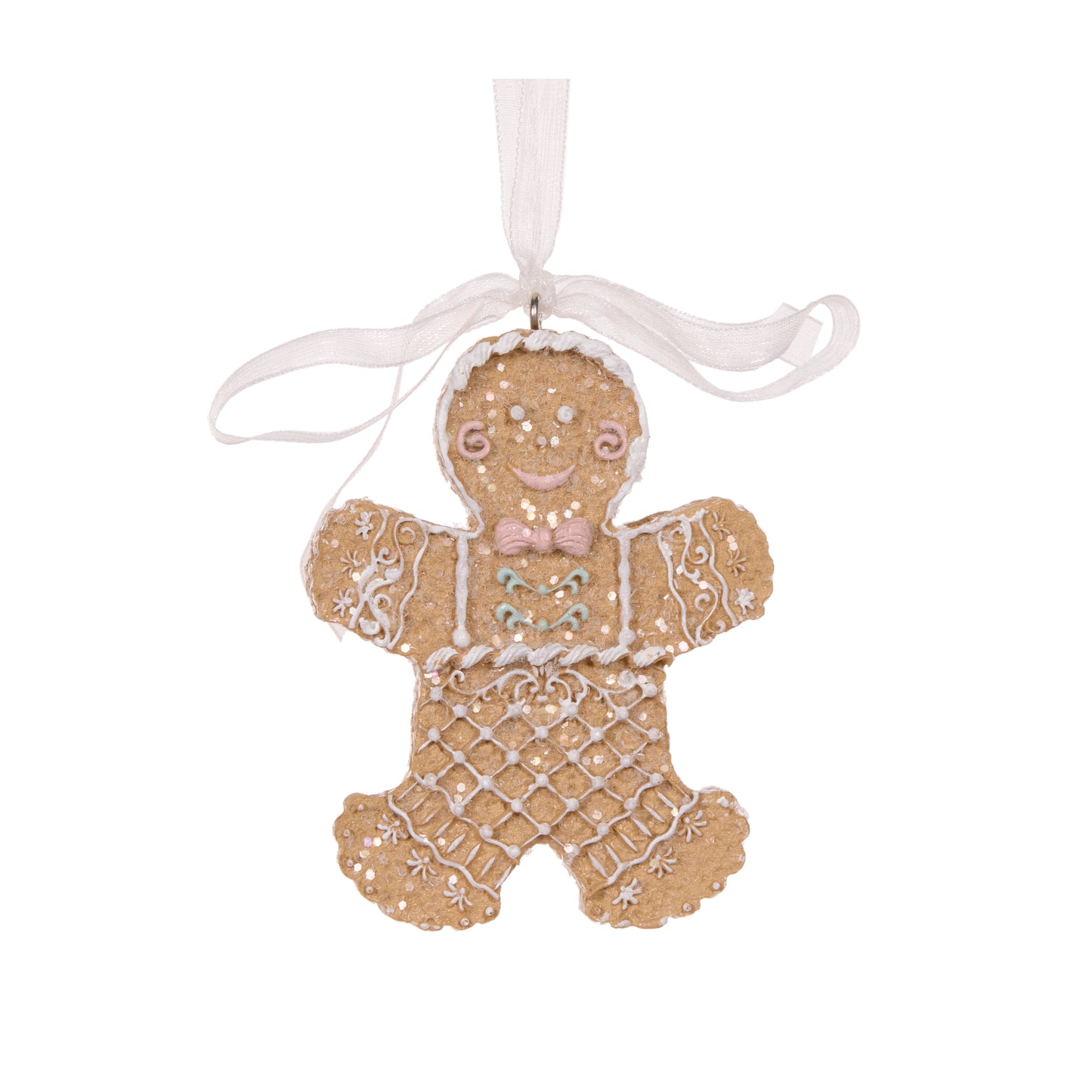 Piped Pastel Gingerbread Man Hanging