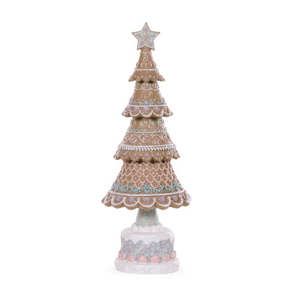 42Cm Elaborate Pastel Gingerbread Tree