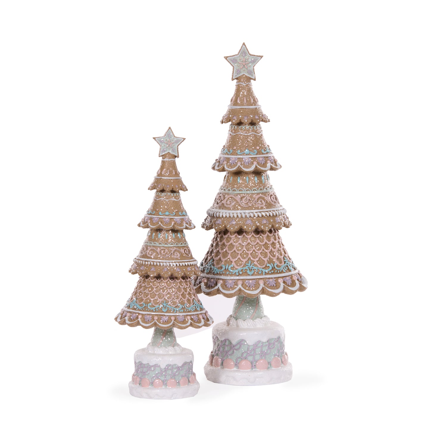 42Cm Elaborate Pastel Gingerbread Tree