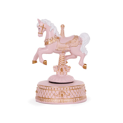 Exquisite Pink Rocking Horse Carousel